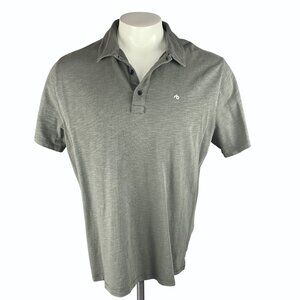 Rag & Bone Size XXL Mens Sage Green Cotton Polo Shirt With Logo Made In Peru